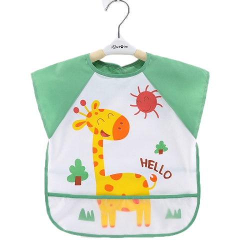 

2 PCS Baby Eating Gown Children Waterproof Apron, Colour: Sleeveless Deer(90cm)