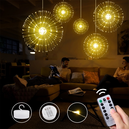 

LED Fireworks String Lights Christmas Holiday Outdoor Courtyard Decorative Light(Warm White Light)