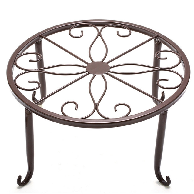 

4 PCS Garden Decorative Flower Pot Display Shelf Rack(Bronze)