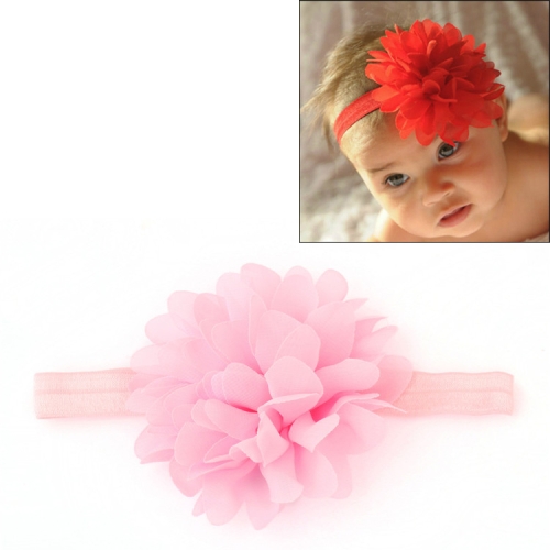 

Baby Girl Elastic Hairband Children Hair Wear Flower Headband(Pink)