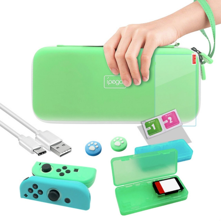 

Ipega For Switch Animal Friends Association 12-in-1 Set Carrying Case + Tempered Film + Rocker Cap + Protective Case + Charging Cable
