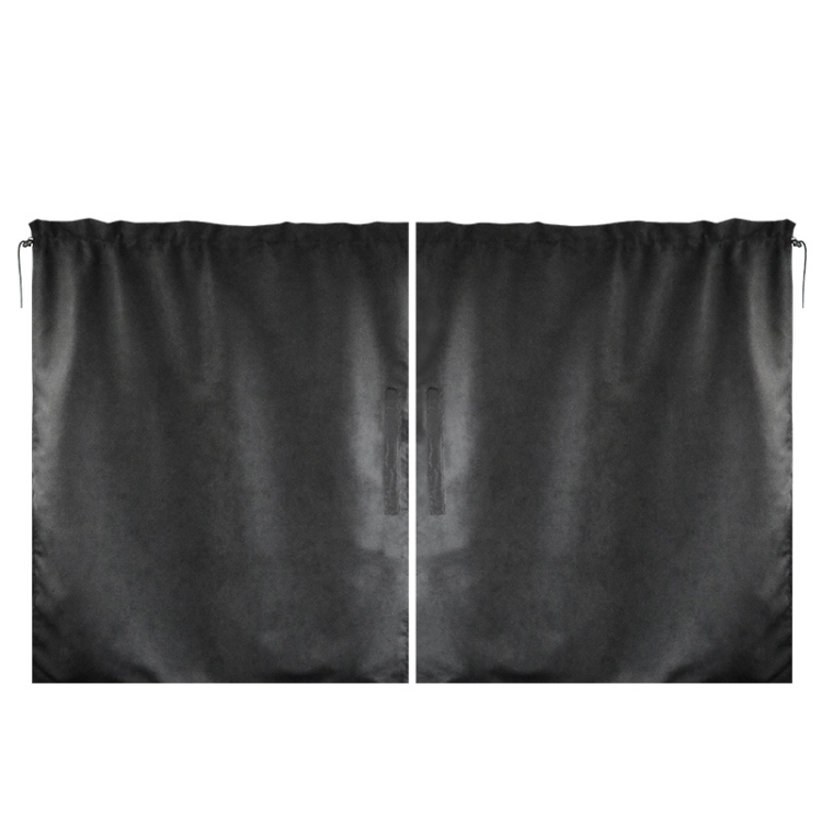 

2 PCS 69 x 82cm Automobile Front And Rear Partition Curtain Business Car Air Conditioning Privacy Curtain(black)