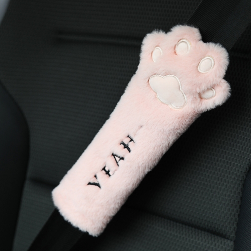 

Car Plush Head Pillow Cat Claw Car Neck Pillow Car Female Decorative Supplies, Colour: Pink Shoulder Pad