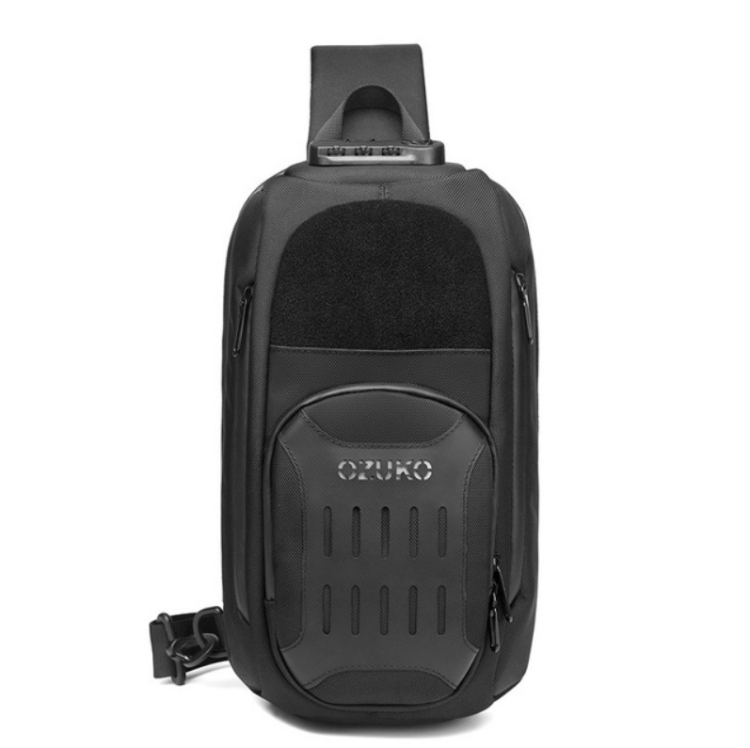 

Ozuko 9361 Men Multifunctional Waterproof Crossbody Motorcycle Chest Bag(Black)