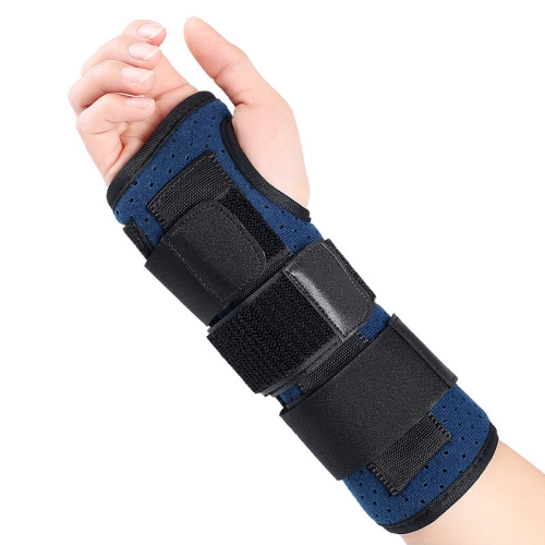 

016 Wrist Joint Fixation Belt Sports Joint Dislocation Sprained Bone Fracture Rehabilitation Fixed Splint Guard, Specification: Right Hand(Blue)