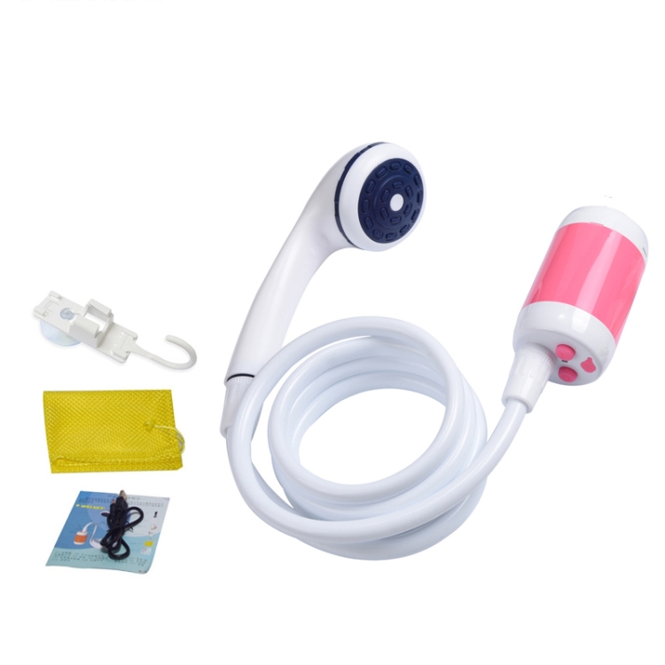 

LLT-ES01 Electric Pet Shower Outdoor Camping Bath Device, Style: Standard (Pink)