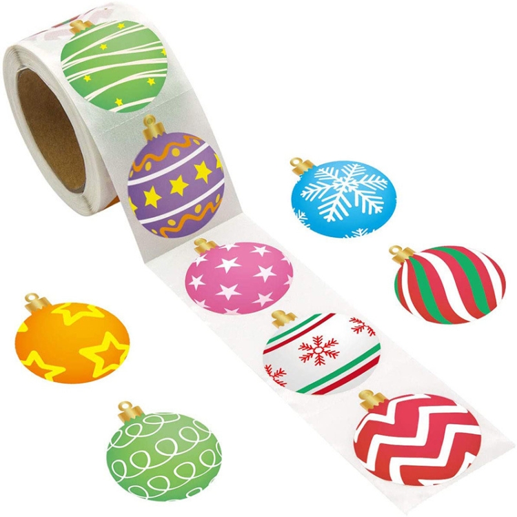

2 Rolls Christmas Decoration Sticker Gift Label Tape, Size: 1.5 Inch / 38mm(B)