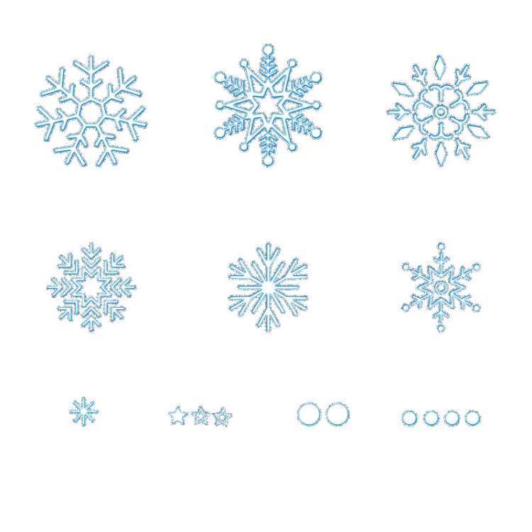 

10 PCS Christmas Decoration Electrostatic Snowflake Sticker(BQ083)