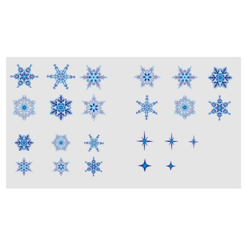 

BQ075AB 10 PCS Christmas Glass Window Decoration Stickers Christmas Snowflake Elk Electrostatic Stickers