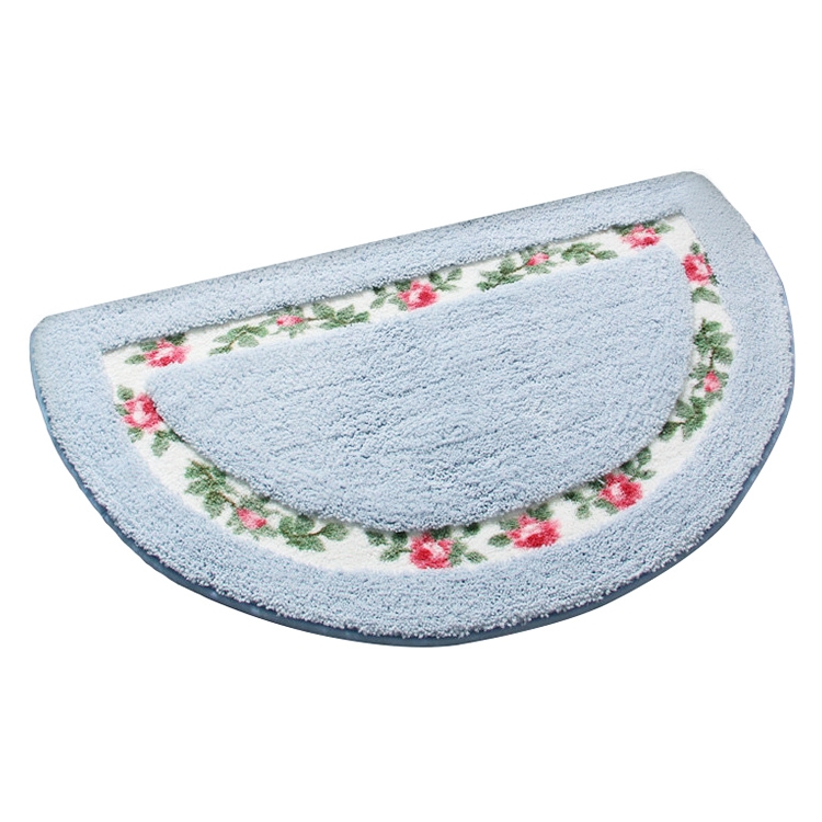 

Non Slip Mat Rug Carpets Living Room Bedroom Floor Mat Rug, Size: 40X60CM(Semicircle Blue)