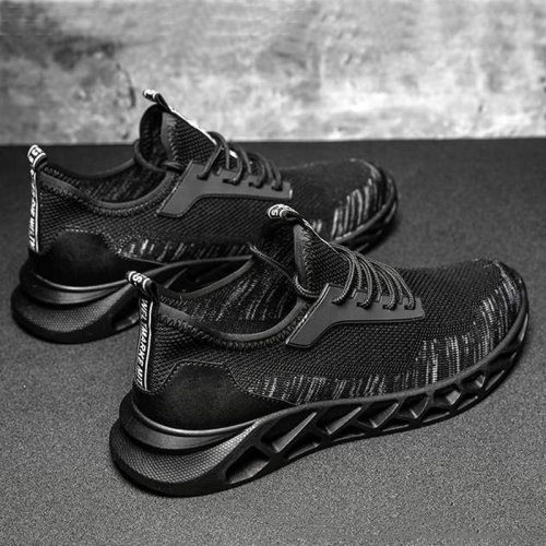 

TD19 Mesh Men Running Shoes Men Casual Sports Shoes, Size: 40(Black Gray)