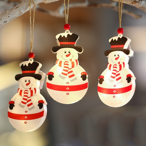 

3 PCS / Set Christmas Decoration Lights LED Window Holiday Decoration Small Lanterns(Christmas Snowman)