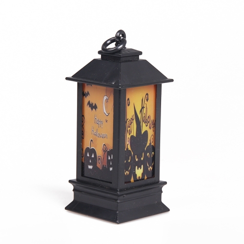 

4 PCS Halloween Window Decoration Props Fecoration Small Oil Lamp Wind Lamp Luminous Ornaments(Hooded Pumpkin)