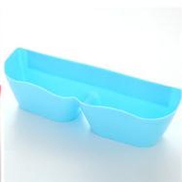 

2 PCS Living Room Bathroom Wall-mounted Storage Rack Separate Three-dimensional Shoe Rack(Blue)