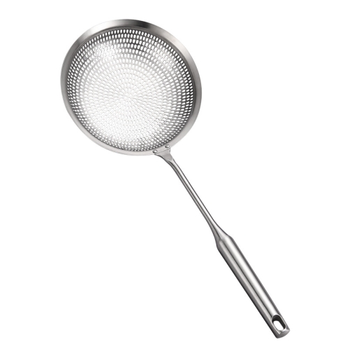 

304 Stainless Steel Colander Dumpling Noodles Drained Colander Household Scoop Net Sieve, Specification: 14cm