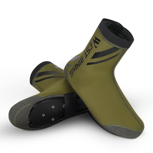 

WEST BIKING YP0215049 Cycling Windproof And Warm Shoe Cover, Size: L(ArmyGreen)