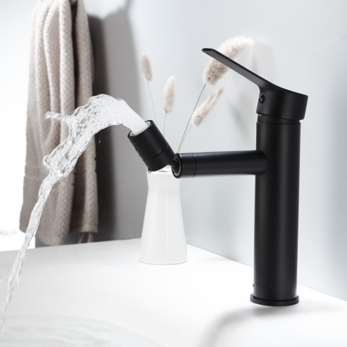 

TP88193 Above Counter Basin Stainless Steel Universal Hot And Cold Faucet(Black)