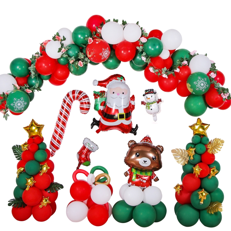 

1SD2021006 Christmas Party Decoration Aluminum Film Balloons, Style: Running