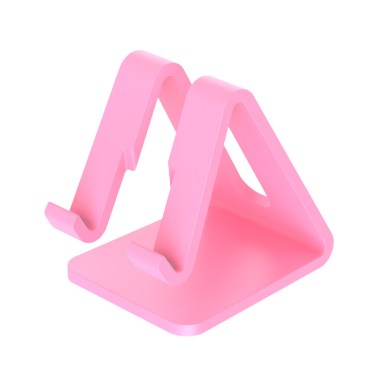 

4 PCS Z1 Portable Desktop Phone Stand Lazy Tablet Stand, Colour: Plastic（Pink）