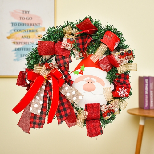 

Christmas Decorations Cane Wreath Garland Door Hanger, Size: 25cm(Old Man)