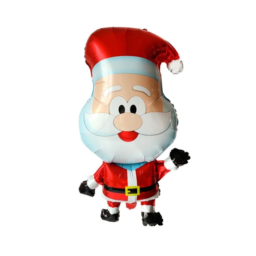 

10 PCS Christmas Decoration Aluminum Film Balloons, Style: Cute Santa