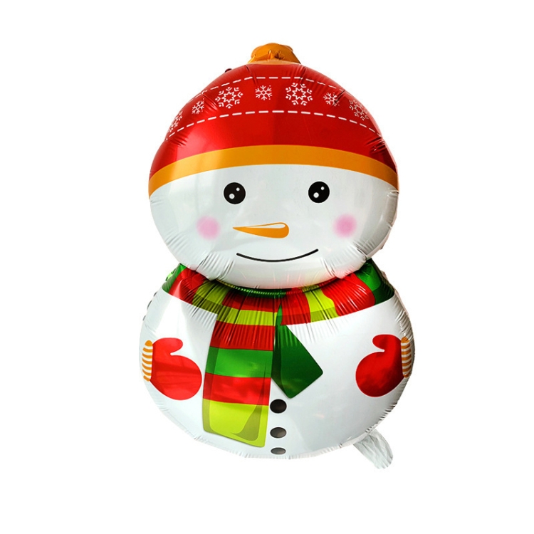 

10 PCS Christmas Decoration Aluminum Film Balloons, Style: Snowman
