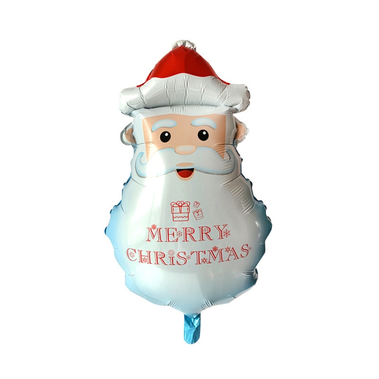 

10 PCS Christmas Decoration Aluminum Film Balloons, Style: Santa Head