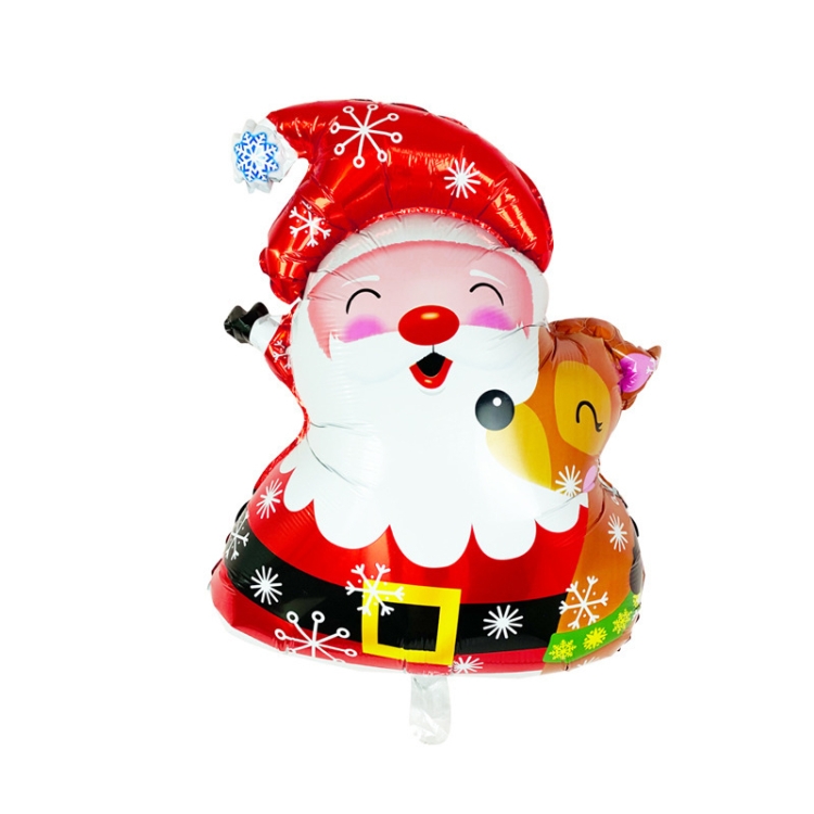 

10 PCS Christmas Decoration Aluminum Film Balloons, Style: Snowflake Santa