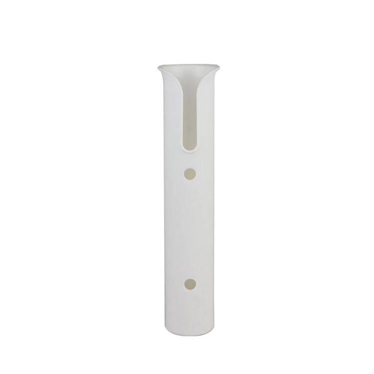 

2 PCS Plastic Nylon Single Rod Holder Single Tube Rod Holder Marine Yacht Rod Barrel(White)
