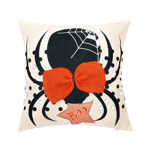 

2 PCS SYSDWS21 45x45cm Halloween Decorations Printing Pillowcase Without Inner Core, Style: Spider