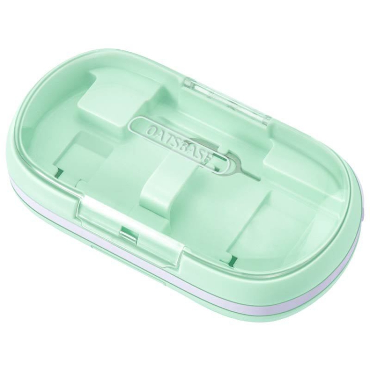 

Oatsbasf Multifunction Portable Headset Storage Box 3-In-1 Data Cable Headphone Bag with Stand(Green)