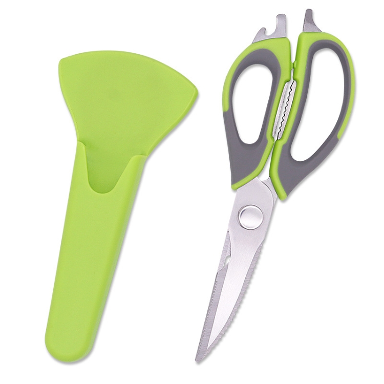 

2 PCS With Sleeve Card Packaging Detachable Magnetic Kitchen Scissors Stainless Steel Household Kitchen Food Scissors Refrigerator Scissors,Random Color Delivery