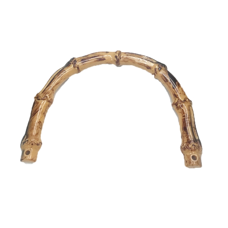 

10 PCS Simulation Bamboo Plastic Semicircle Handle Gift Box Bag Handle, Specification: Medium Middle Hole