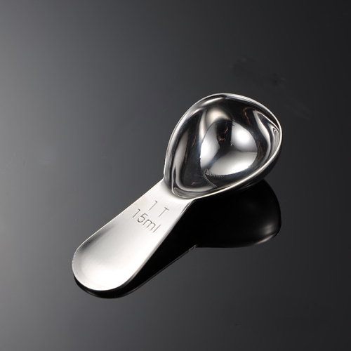 

2 PCS 304 Stainless Steel Measuring Cup Spoon Gourd Shape Tea Spoon Kitchen Baking Supplies, Specification: Small 15ml (True Color)