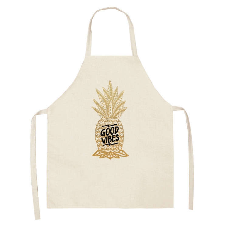 

2 PCS Kitchen Linen Heart-Shaped Letters Fashion Sleeveless Apron, Specification: 65x75 cm(MeI6028)