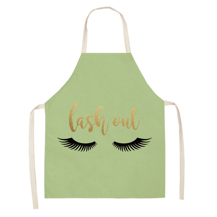 

2 PCS Kitchen Linen Heart-Shaped Letters Fashion Sleeveless Apron, Specification: 65x75 cm(MeI6038)