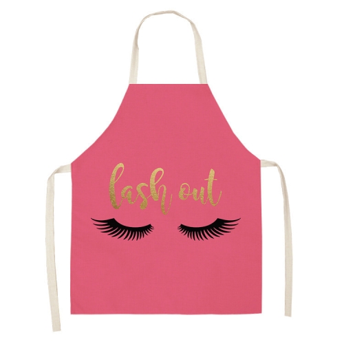 

2 PCS Kitchen Linen Heart-Shaped Letters Fashion Sleeveless Apron, Specification: 65x75 cm(MeI6014)