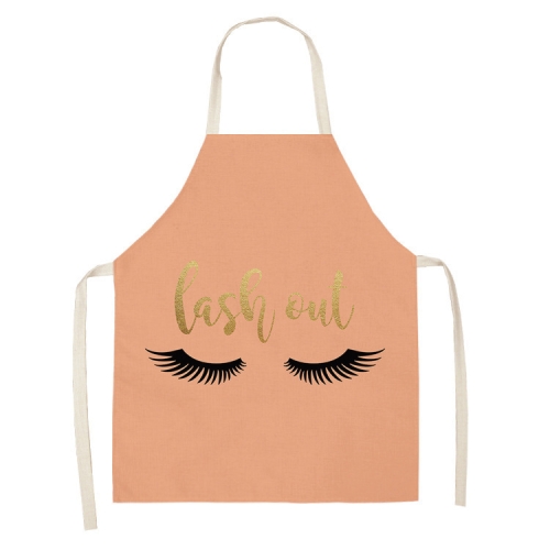 

2 PCS Kitchen Linen Heart-Shaped Letters Fashion Sleeveless Apron, Specification: 65x75 cm(MeI6017)