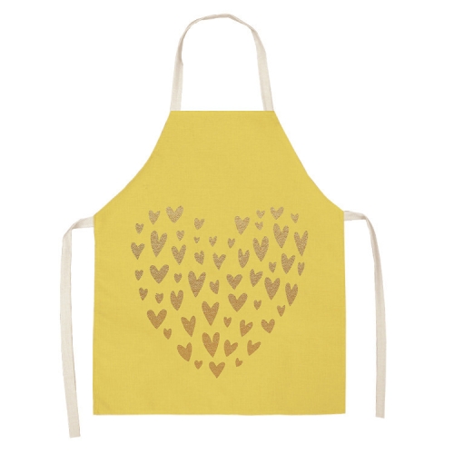 

2 PCS Kitchen Linen Heart-Shaped Letters Fashion Sleeveless Apron, Specification: 65x75 cm(MeI6026)