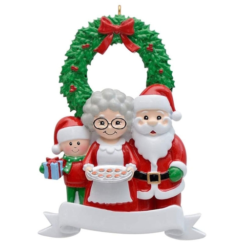 

2 PCS Christmas Decoration Christmas Tree Resin Pendant(3 Heads)