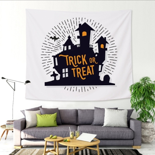 

Halloween Background Wall Decoration Wall Hanging Fabric Tapestry, Size: 150x130 cm(Castle)