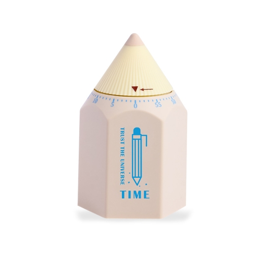 

Pencil Shape Time Manager Kitchen Countdown Timer Student Mechanical Timer(Oat)