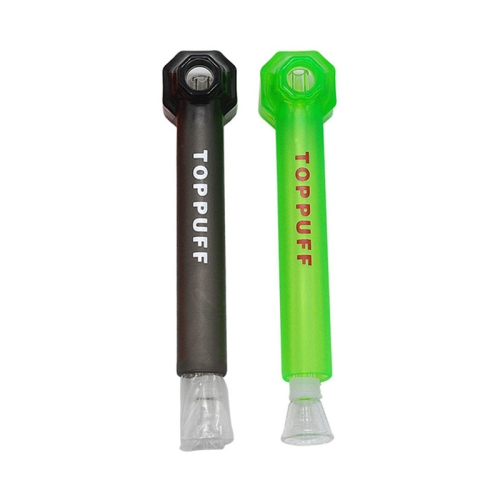 

2 PCS TOPPUFF Hookah Lid Glass Pipe Removable Glass Pipe, Color Random Delivery