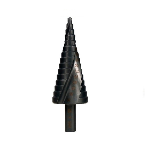 

4-32mm Triangular Shank Spiral Flute Step Drill Bit