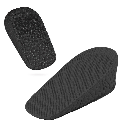 

2 Pairs Self-Adhesive Inner Heightening Half Pad Sweat-Absorbent Breathable Shock-Absorbing Heel Casual Sports Insole, Size: 1.5cm(Black Bottom Black Above)
