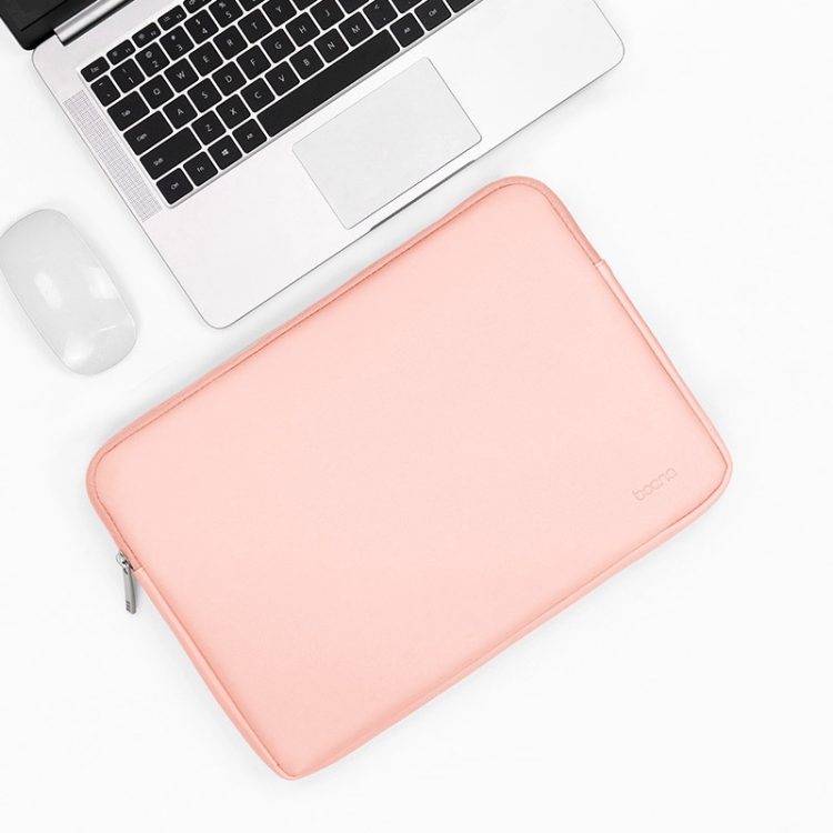 

Baona BN-Q001 PU Leather Laptop Bag, Colour: Pink, Size: 11/12 inch