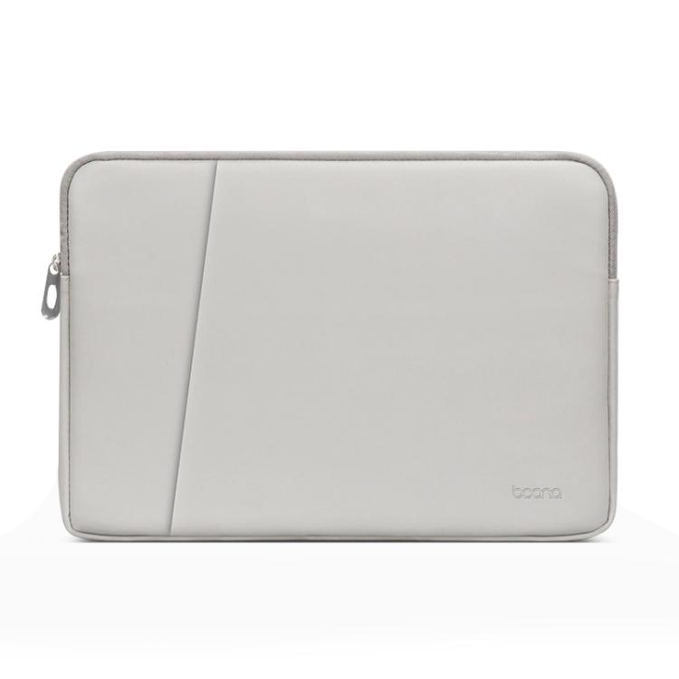 

Baona BN-Q001 PU Leather Laptop Bag, Colour: Double-layer Gray, Size: 11/12 inch