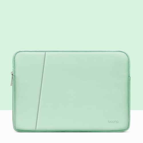 

Baona BN-Q001 PU Leather Laptop Bag, Colour: Double-layer Mint Green, Size: 13/13.3/14 inch