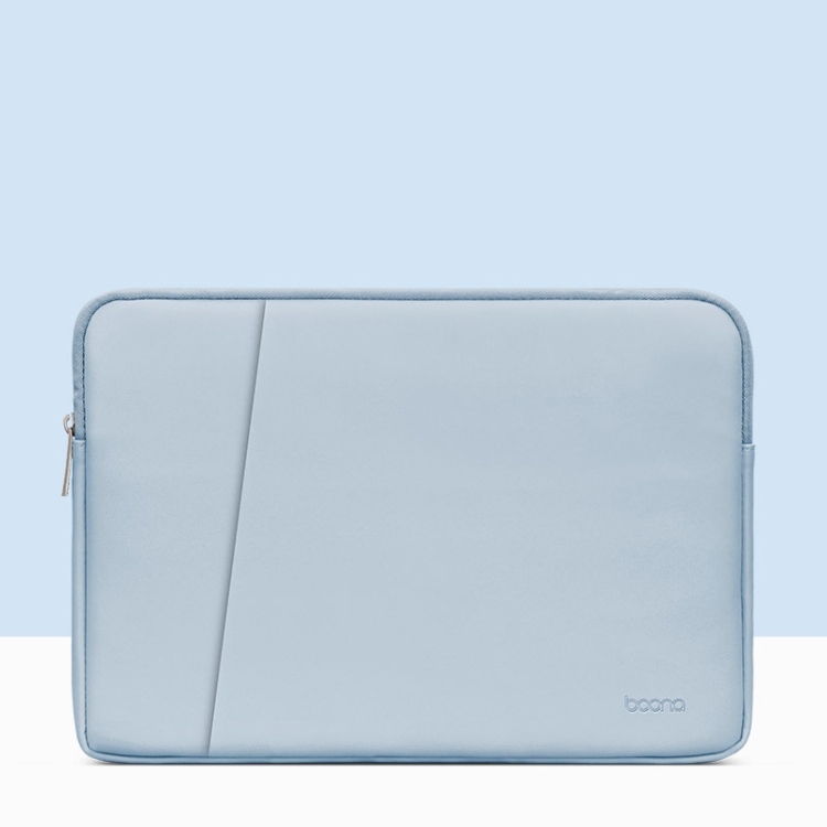 

Baona BN-Q001 PU Leather Laptop Bag, Colour: Double-layer Sky Blue, Size: 11/12 inch