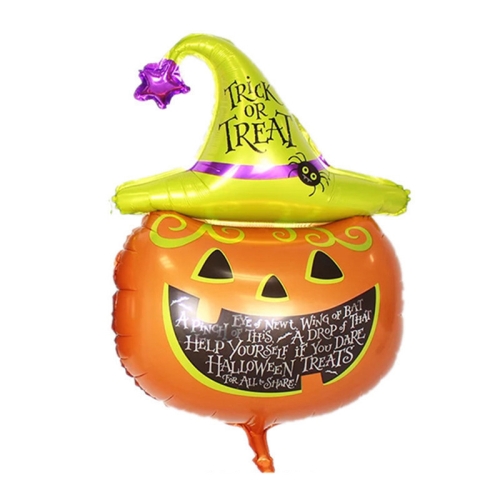 

5 PCS Halloween Aluminum Film Balloon Party Decoration,Style: Pumpkin